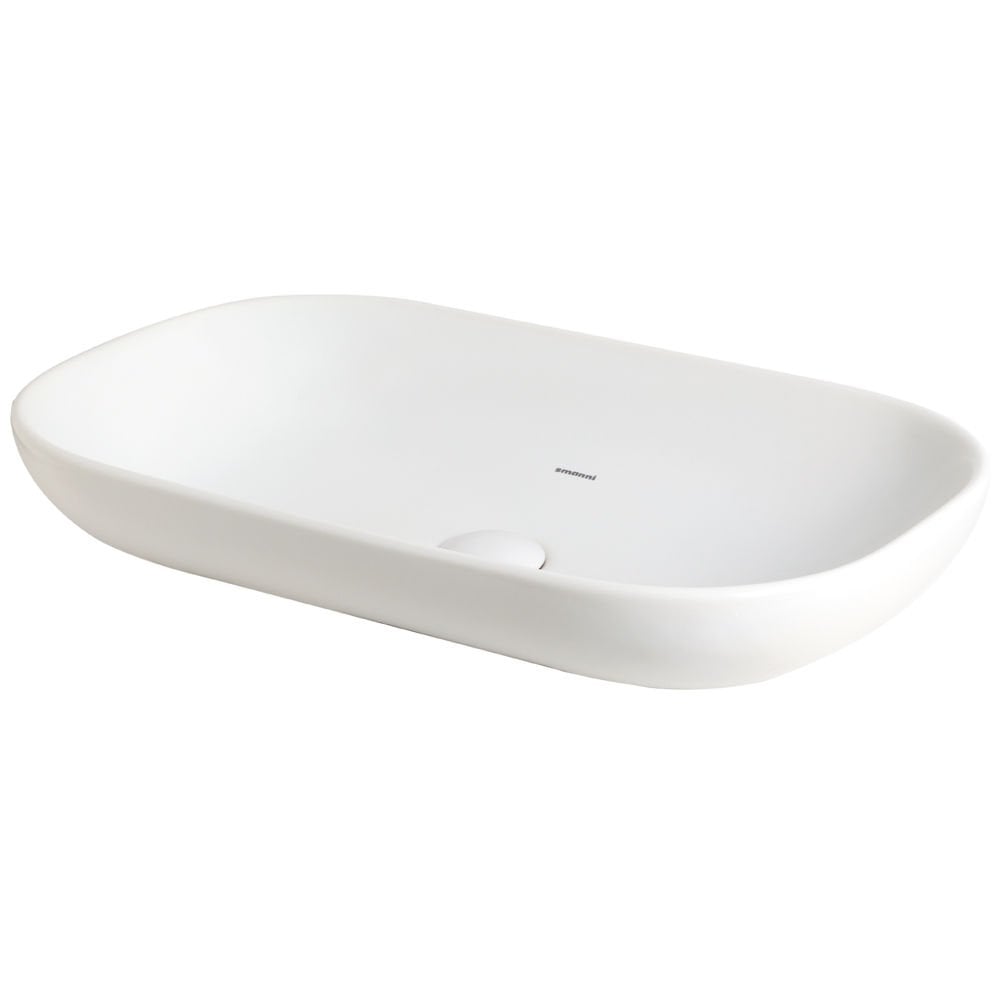 SMANNİ ALYA MAT BEYAZ 65x41 cm TEZGAH ÜSTÜ LAVABO